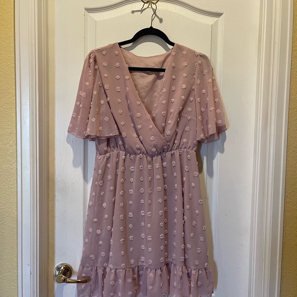Lavender Floral Dress